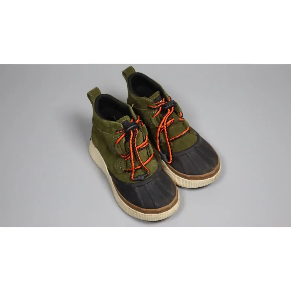Sorel unisex-child Out N About IV Classic Waterproof Utility Green/Black Size 1